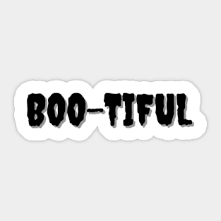 BOO-TIFUL Halloween Puns Sticker